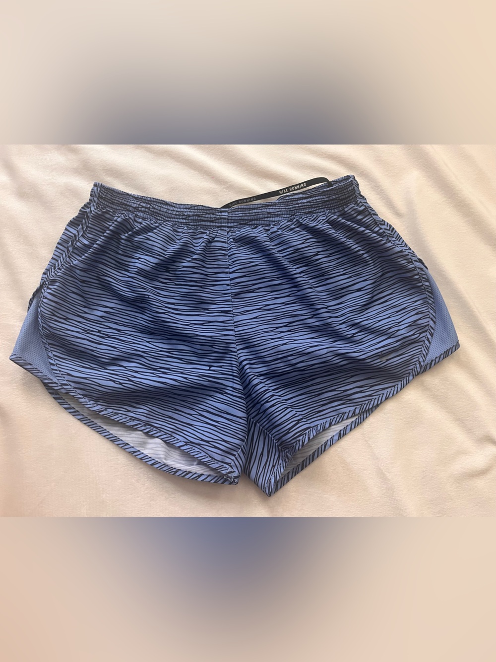 Nike Women’s Blue Patterned Athletic Shorts